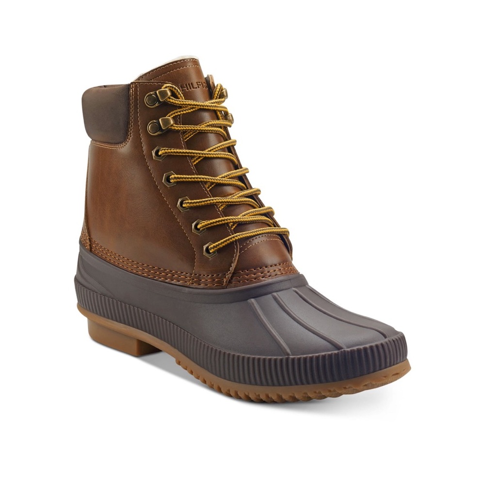 Tommy Hilfiger Men's Waterproof Duck Boots Colins 2 Brown Size 8